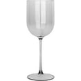 thumbnail image 1 of (20 PACK) EcoQuality Translucent Grey Plastic Wine Glasses - 12 oz Wine Glass with Stem, Disposable Shatterproof Wine Goblets, Reusable, Elegant Drink Cup Tumbler, Weddings, Party, Receptions, Dinner, 1 of 3