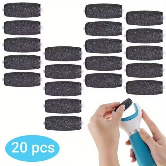20 PACK Extra Coarse Replacement Roller Refill Heads for Amope Pedi Perfect Electronic Foot File