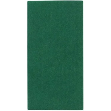 (20 PACK) Green Cloth Like Dinner Napkins - 1/6 Fold 12"x16" Single Use Linen Feel Disposable Guest Towel Napkins, Absorbent, Soft, Elegant, Bathroom Hand Towel, Party, Weddings, Receptions