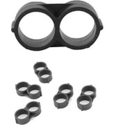 20-PACK - Irrigation Fittings - Figure 8 Line End for 1/2" Drip Tubing - Barbed Connectors (Fits Most Brands, Rain Bird 16mm .520 ID and Compatible Drip or Sprinkler Systems