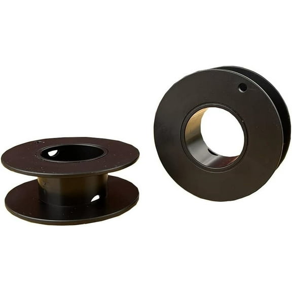 20 PC 2.16" Solid Plastic Ribbon Bobbins, Empty Spools for Chain,Crochet Threads Wires Cords Organizer, Wire Winding Spools, Black)
