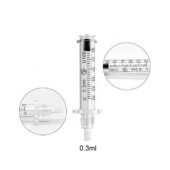 20PCS Empty Nozzle Adapter Head Accessories Consumables, Small Ampoule Bottles Vials for Face Skin Care Pen