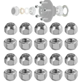 20 PCS 1/2-20" Trailer Wheel 509 Lug NutsGalvanized Trailer Lug Nuts fit for 1/2" Wheel Lug Studs Dexter EZ Lube Trailer Camper RVTrailer Axle Hub Tire Lugs Nuts Open End Acorn Nut.