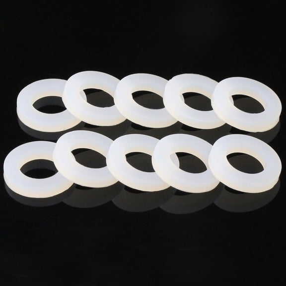 20 PCS 1/2" Silicone Gasket Washers, Faucet & Shower Hose Seals, Rubber Replacement Washer for Toilet Water Line, Tank Bulkhead Fitting and Flange Sealing