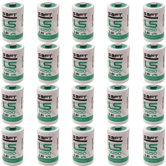 20 PCS 1/2AA LS14250 Battery 3.6V Lithium Battery for SAFT Water Meter Electricity Meter Gas