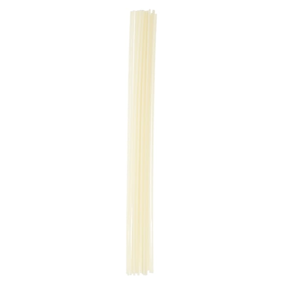 20 PCS 13in ABS Plastic Welding Rods, Single Strand Round 2.8mm Diameter, Beige