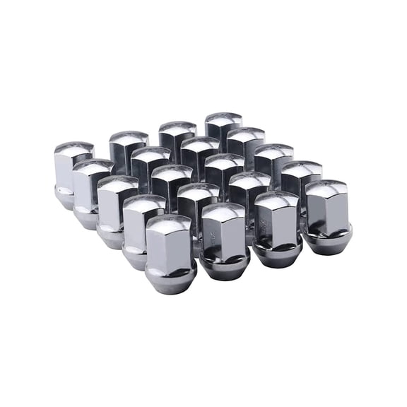 20 PCS 14x1.5 Pitch Studs Wheel Lug Nuts, 1.5 inch Height OEM Factory Style Acorn Seat Lug Nuts, Chrome Finish, 7/8" Hex, 60 Degree Conical Seat