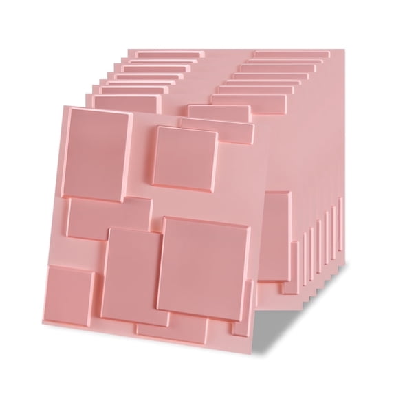 20 PCS 3D Wall Panels for Interior Wall Décor 11.8"*11.8" Covering Panels, PVC Textured 3D Wall Tile for Living Room, Bedroom DIY Interior Décor