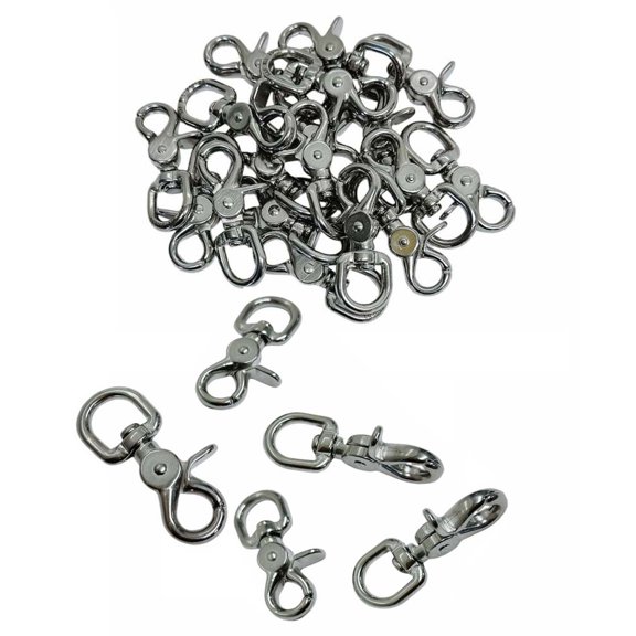 20 PCS 5/8" Swivel Eye 2 3/4" Length Trigger Snap Hook Stainless Steel 316 Leash