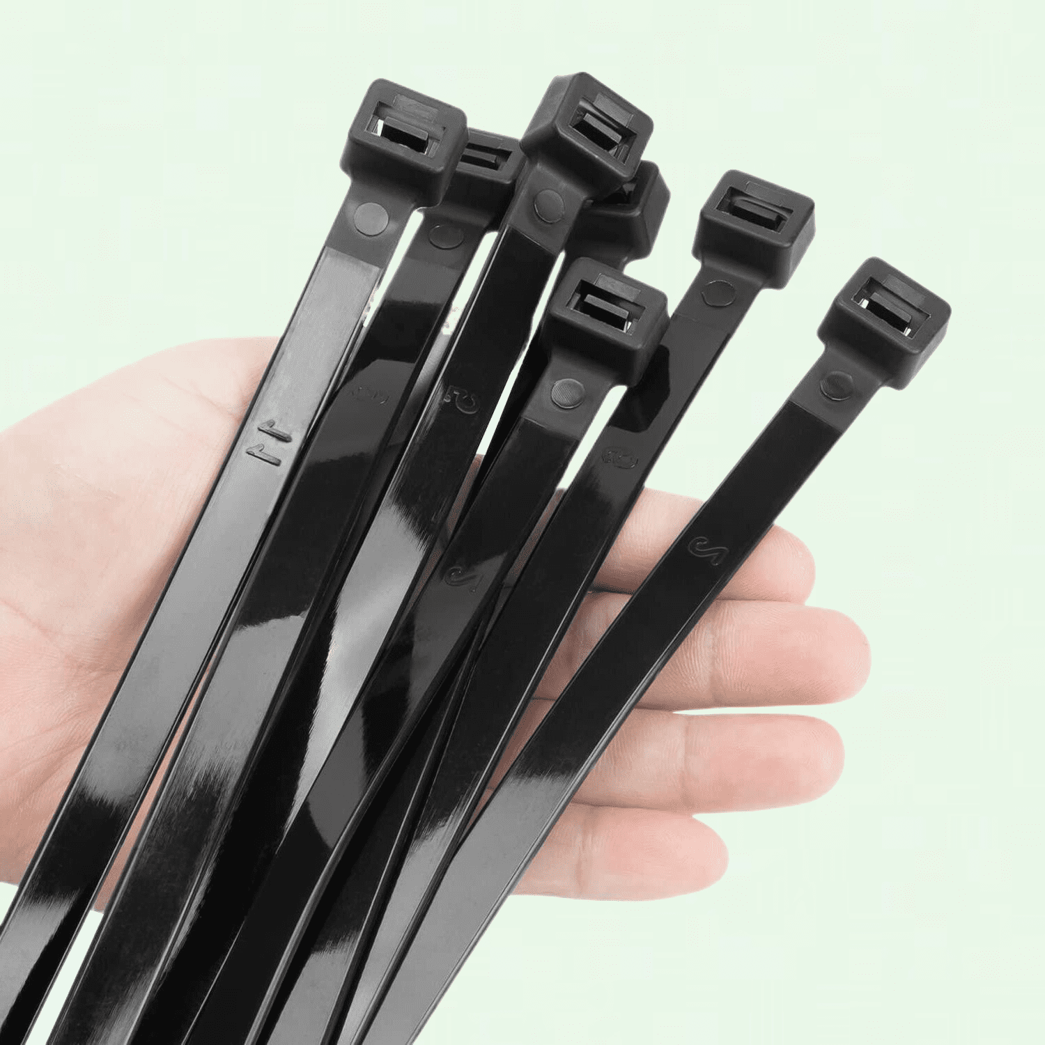 20 PCS 60 Inch Black Zip Ties, Extra Long Heavy Duty Plastic Wire Ties 250 lbs, UV Resistant for Indoor and Outdoor Use