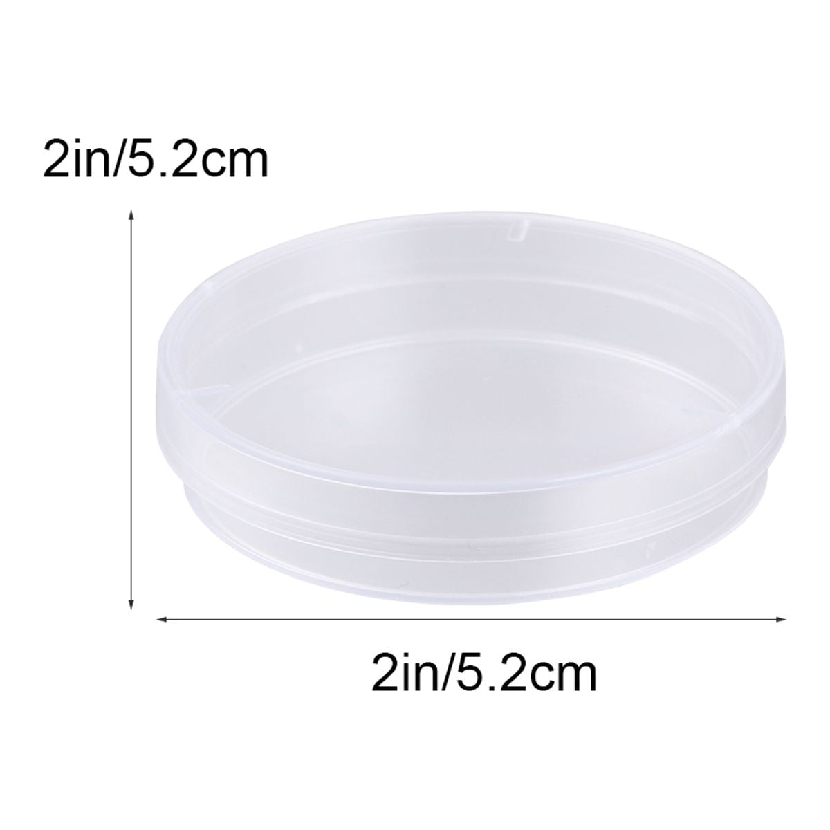20 PCS 60mm Plastic Petri Dishes Sterile Bacterial Culture Dishes with