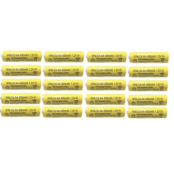 20-PCS AA 400mAh Rechargeable Batteries NiCd 1.2v Solar Ni-Cd Light RELIGHTABLE LED F20