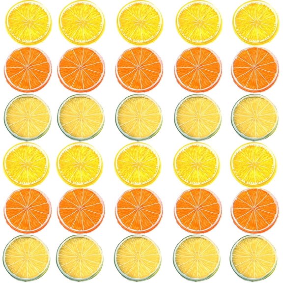 20 PCS Artificial Apple Assorted Colors Slices Decoration Faux Realistic Watermelon Block Vegetable Ornament Lifelike Pineapple Fruit Model Display Home Kitchen Table Office