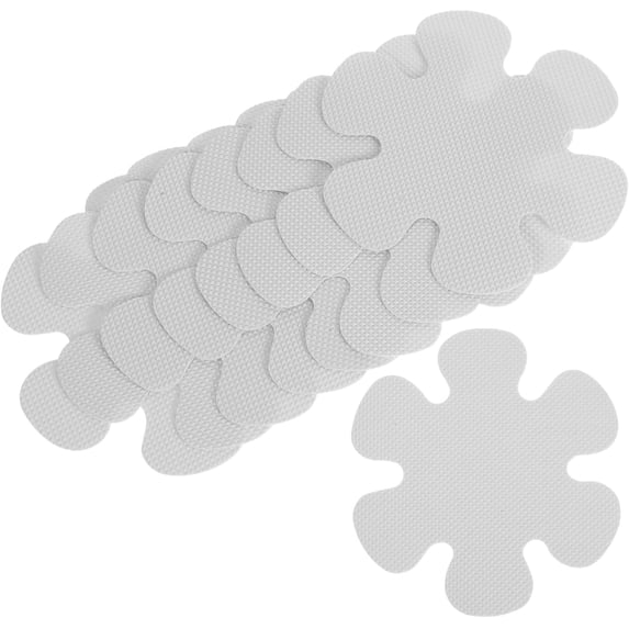 20 PCS Bathroom Anti-Slip Tub Stickers, 4" on Slip Stickers for The Bathtub,Flower Tub Stickers Slip Proof Bathtub Stickers Safety Bathroom Tubs Showers Treads Adhesive Bathroom Tub Decals,White