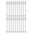 thumbnail image 1 of 20 PCS Beadable Keychain Bars, 3.3 in Metal Long Rods with Rounded Ends, Key Chain Making Supplies DIY Jewelry Crafts, 1 of 1