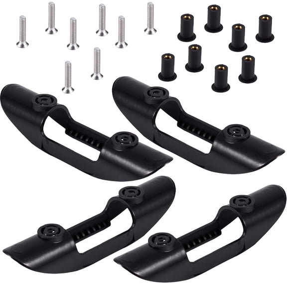 BESTOYARD Kayak Paddle Accessories 20Pcs Durable Black ABS for Boating