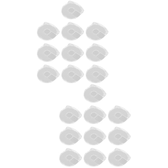 20-Pack White Acrylic CD Case Shells for Game Disc Storage and DVD Organizer, Gaming Disk Holders