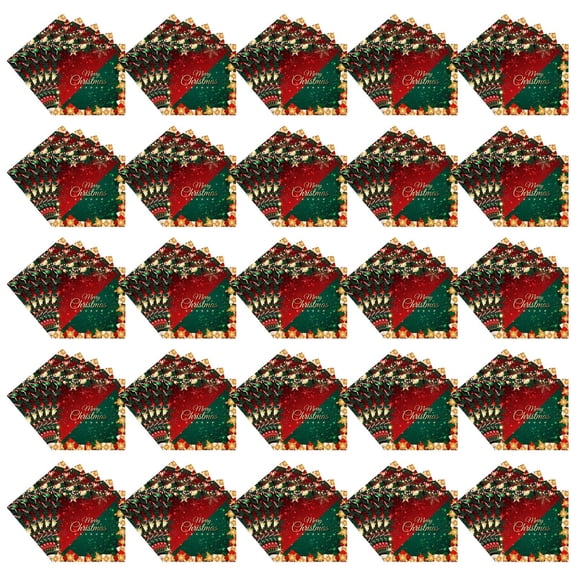 20 PCS Christmas Dessert Paper Plates, Shaped Disposable Holiday Plates with Coordinated Holiday Print for Desserts, Cookies, Cake and Xmas Party Table Decor