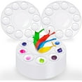 thumbnail image 1 of 20 PCS Clear Paint Tray Palettes for Kids or Birthday Painting Party, NOGIS Clear Acrylic Artist Paint Tray Palette, Clear Acrylic Oil Watercolor Craft Supplies DIY Art Painting Plastic Paint Pallet, 1 of 7