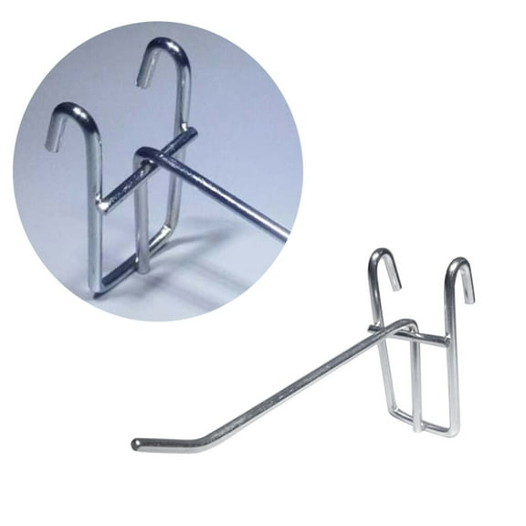 KHBUAB 20PCS Heavy Duty Storage Hooks Iron Organizing for Kitchenware and Pans in Silver