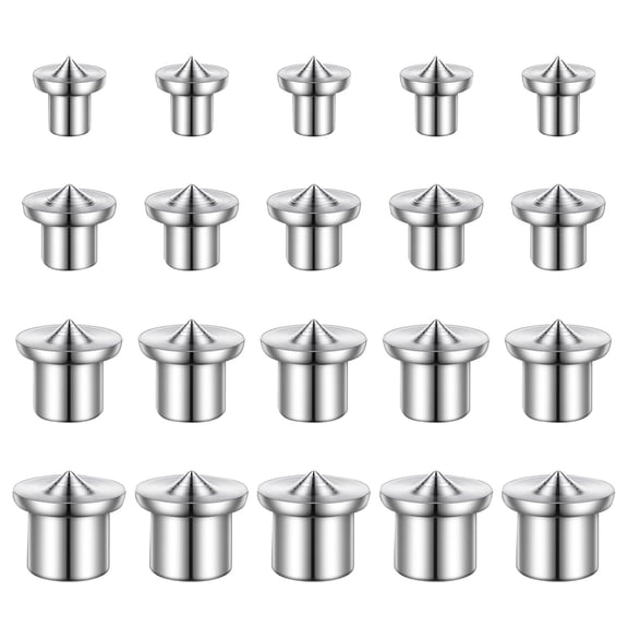 20 PCS Dowel Centering Pins Drilling Hole Tool Set with Sharp Point 1/4" 5/16" 3/8" and 1/2" Dowel and Tenon Center Transfer Plugs Doweling Centering Pins Drill Hole Tool for Woodworking Accessories