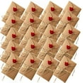 thumbnail image 1 of 20 PCS Dried Flower Greeting Card Thank You Card 4"x2.8" Vintage Kraft Handmade Blank Thank You Note Card Hemp Rope Envelope for Birthday Party Invitation Card Gift Card for Valentine's Mother's Day, 1 of 7