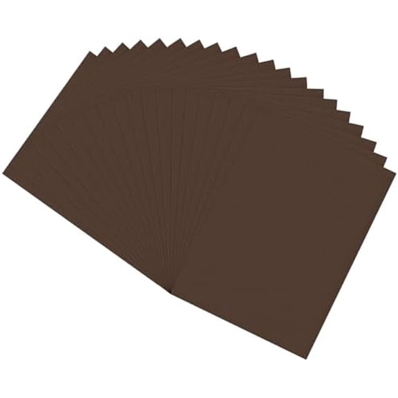 20 PCS EVA Foam Sheets DIY Handcraft Materials 1mm Thick 15.7 x 11.8 Inches Brown EVA Foam Papers for Arts and Crafts