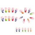 20 PCS French Acrylic Nail Tips Full Set Fake Nails Nail Art