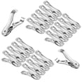 thumbnail image 1 of 20 PCS Garden Clips, Greenhouse Clamps Made of Stainless Steel for Netting, Have a Strong Grip to Hold Down the Shade Cloth or Plant Cover on Garden Hoops or Greenhouse Hoops, 1 of 9