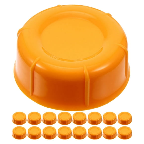 20 PCS Glass Milk Bottle Lids Replacement Baby Cap Travel Orange