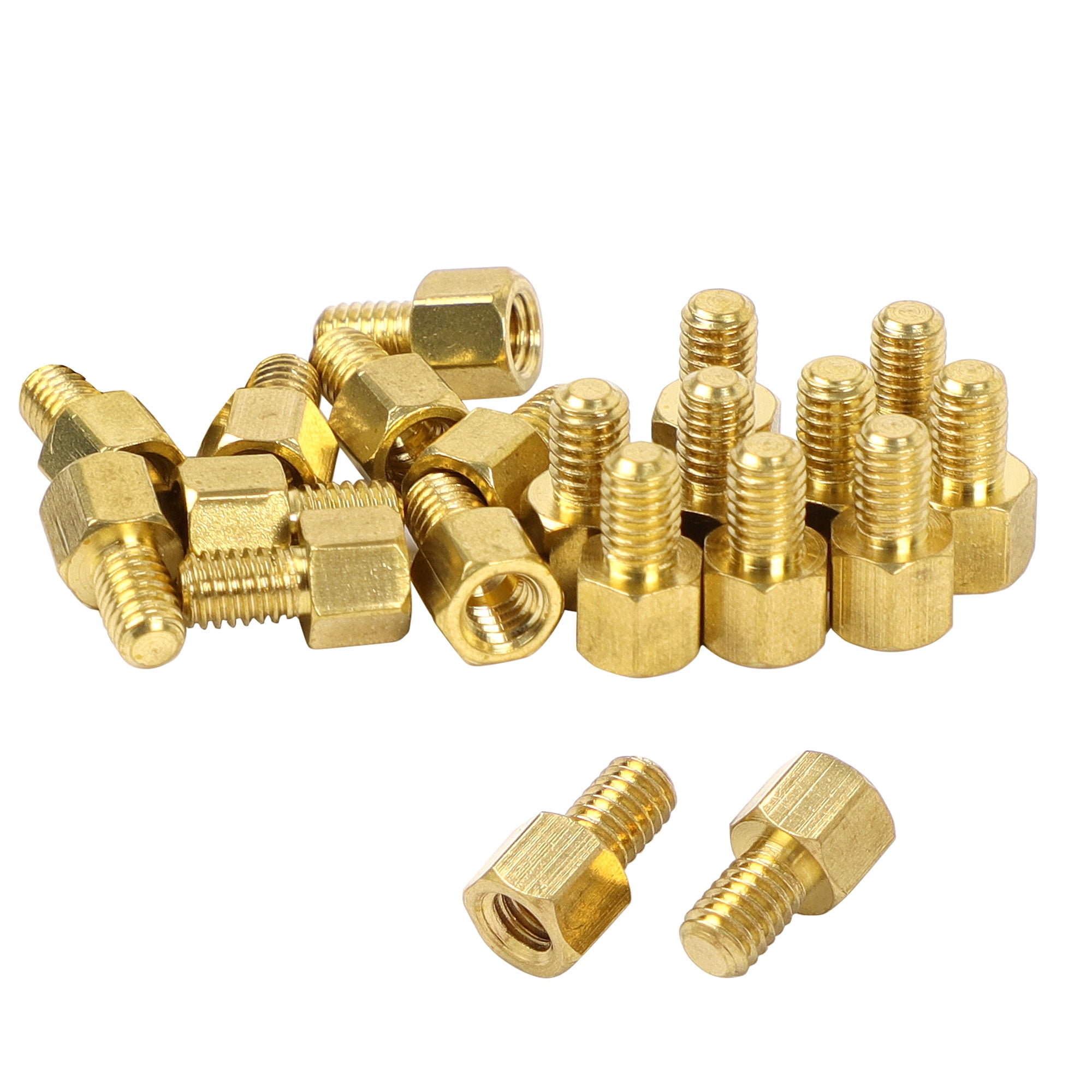 20 PCS Hex Standoff Spacer M4 5+6mm Male Female Hexagonal Thread Brass Spacer Standoff Screws