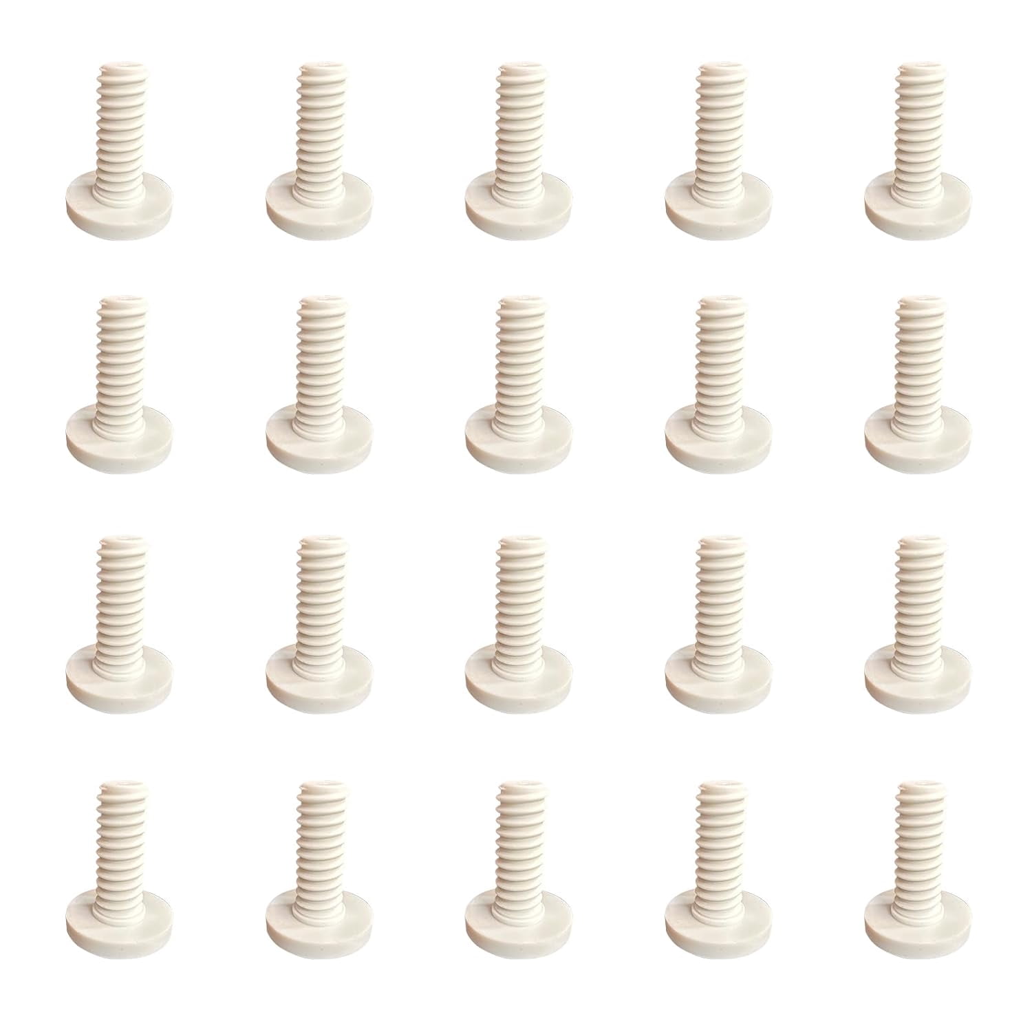 20 PCS Long Bolts Compatible with Suncast Storage Sheds for Suncast/Craftsman Resin Sheds Replacement Screws Shed Accessories (White)