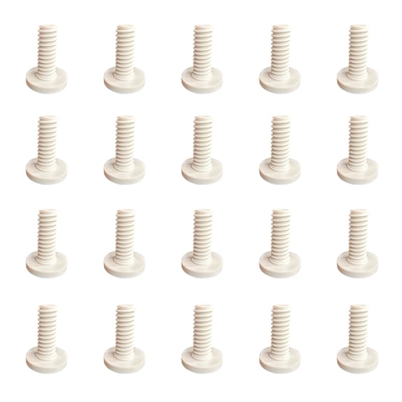 20 PCS Long Bolts Compatible with Storage Sheds Sheds for Resin Storage Sheds, Replacement Screws Compatible with Storage Sheds Shed Accessories (White)