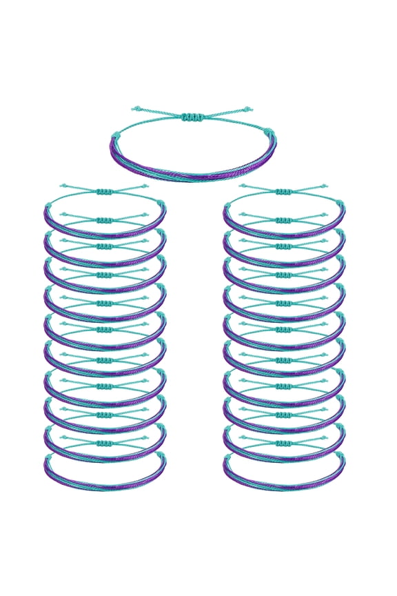 20 PCS Mental Health Awareness Bracelet, Charity Gift Adjustable Inspirational Bracelet for Men and Women