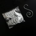 thumbnail image 1 of 20 PCS Metal Ornament Hooks - 2" x 1" Decorative Wire Hangers for Christmas Tree Decorations, Party Decor, Floral Arrangements - Sturdy Metal Hooks for Secure Hanging, 1 of 2
