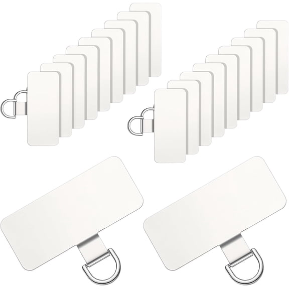 20 PCS Metal Phone Tether Tabs Waterproof Universal Phones Case Without Adhesive for Lanyard Patch & Strap Most Full Coverage Phone Cases for Cellphone Wrist Smartphones Crossbody Strap