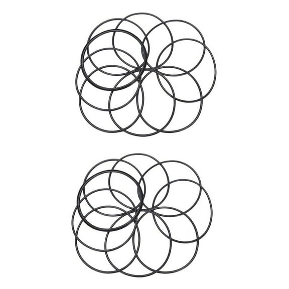 20 PCS Metric O Rings Black Nitrile Rubber 100 mm OD 3 mm Thickness,20 x oil seals / O-rings,black