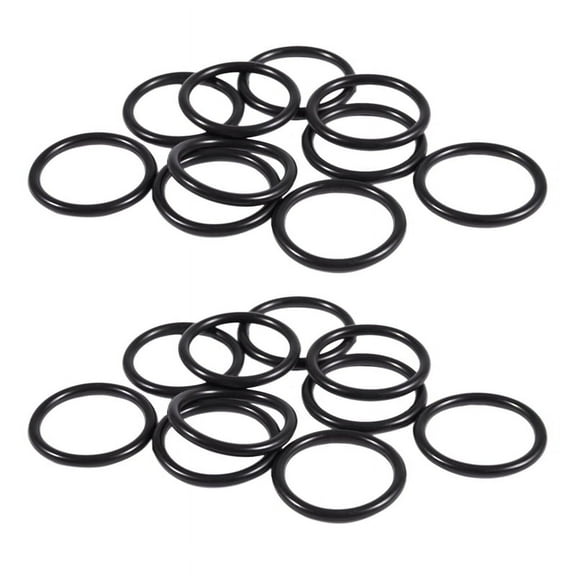 20 PCS Metric O Rings Black Nitrile Rubber 40 mm OD 4 mm Thick