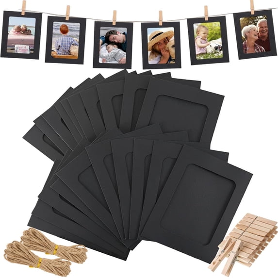 20 PCS Paper Picture Frames 4x6” Cardboard Photo Frames DIY Clip Photo ...