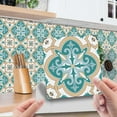 thumbnail image 1 of 20 PCS Peel and Stick Floor Tile, 6"x6" Vinyl Moroccan Style Floor Tiles, Removable and Waterproof Flooring Tiles for Renters, Stick on Floor Tiles for Bathroom, Kitchen, Staircase, 1 of 9