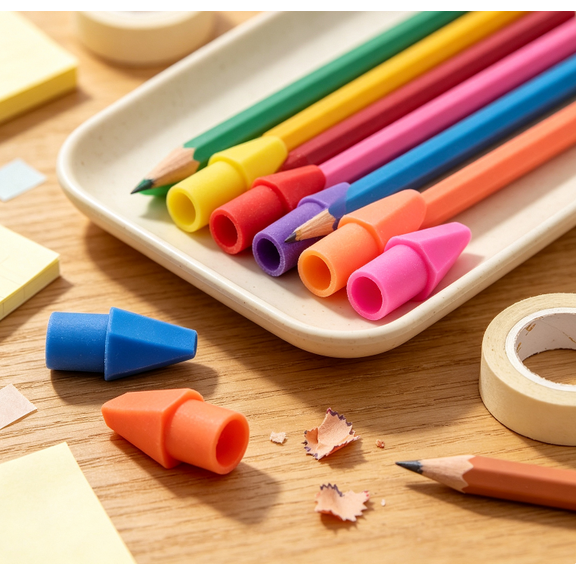 20 PCS Pencil Erasers, Sliding Retractable Rubber Eraser with Plastic Sleeve,Large Erasers for Elementary Middle School Students Kids Office Supplies