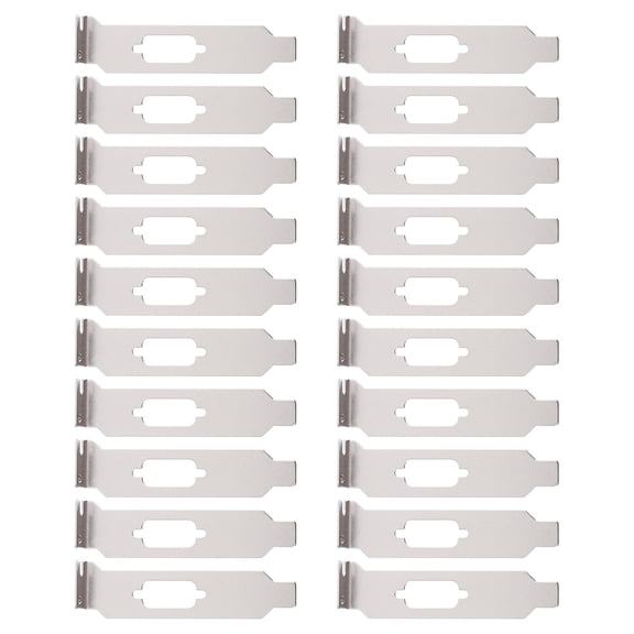 Computer Chassis Card Pci Blank Chassis Block Slot Steel Silver 8.00X2.00X0.10CM 20 PCS