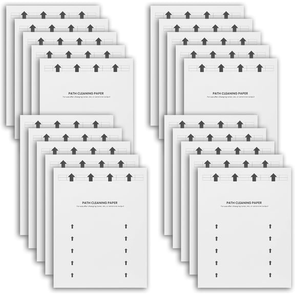 20 PCS Printer Roller Cleaning Sheets, 8.5 x 11 Inch Letter Size Laser & Inkjet Printer Cleaner Sheet Paper Kit for Computer Scanner Fax Copier Printing Cleaning