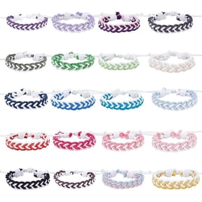 20 PCS Sailor Knot Rope Bracelets for Women Men - Adjustable Wedding Birthday Friendship Gift Set - Handmade Cotton Knot Bracelets for DIY