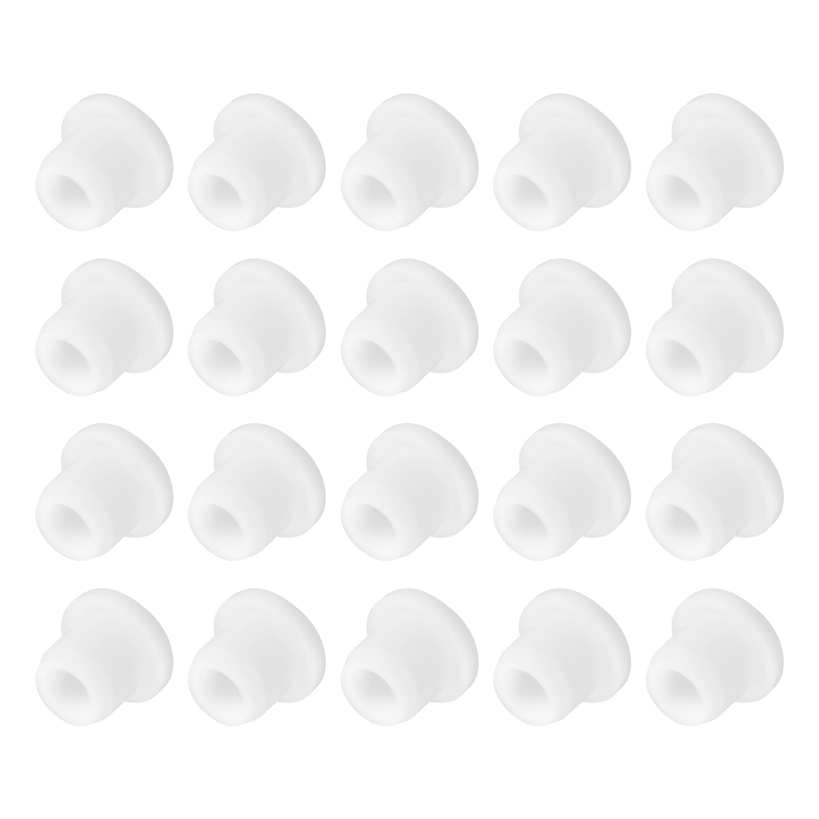 Uxcell 20Pcs Silicone Plugs 0.39