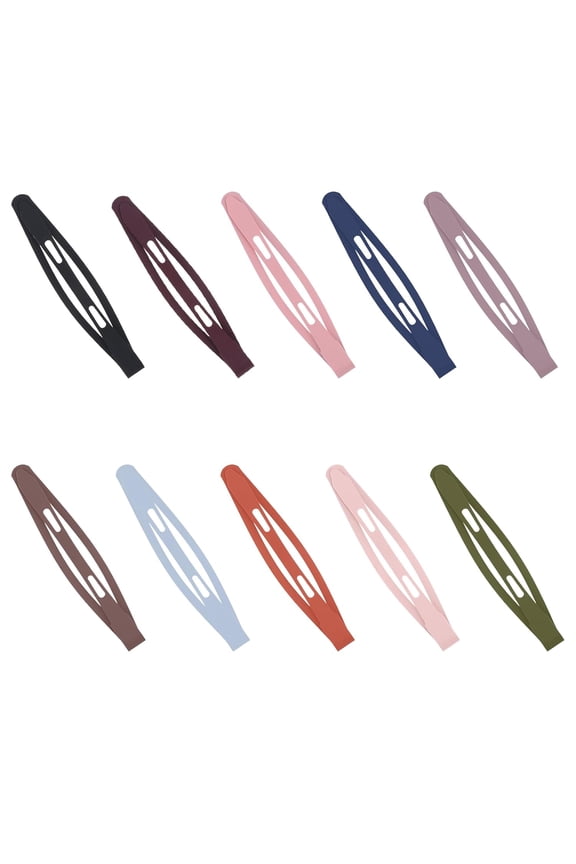 20 PCS Snap Hair Clips, 3 Inch Large Hair Barrettes 10 Colors Metal Snap Hair Clips, Non Slip Barrettes for Thick and Thin Fine Hair, Women and Girl Metal BB Barrettes Accessories Styling