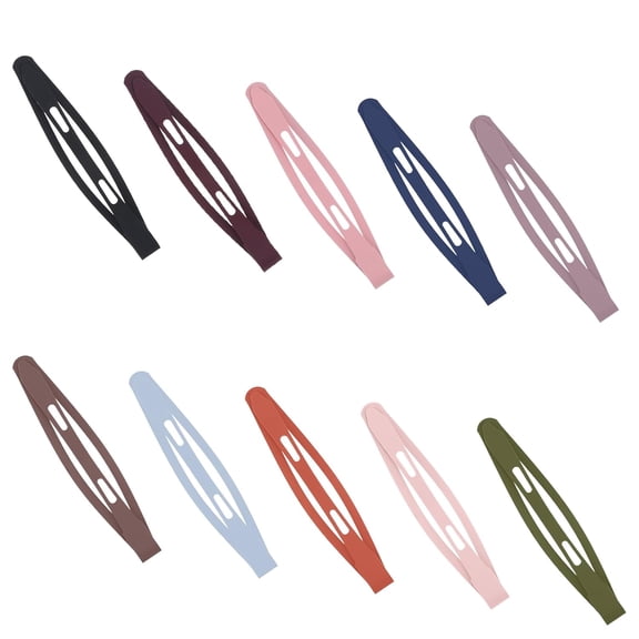20 PCS Snap Hair Clips, 3 Inch Large Hair Barrettes 10 Colors Metal Snap Hair Clips, Non Slip Barrettes for Thick and Thin Fine Hair, Women and Girl Metal BB Barrettes Accessories Styling