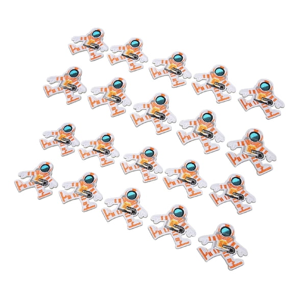 20 PCS Spaceman Embroidery Patches, Adorable Astronaut Iron-On or Sew-On Appliques for Clothes, Dresses, Hats, Jeans, Backpacks, and DIY Decoration Accessories (2.24 x 2.17 in / 5.7 x 5.5 cm)