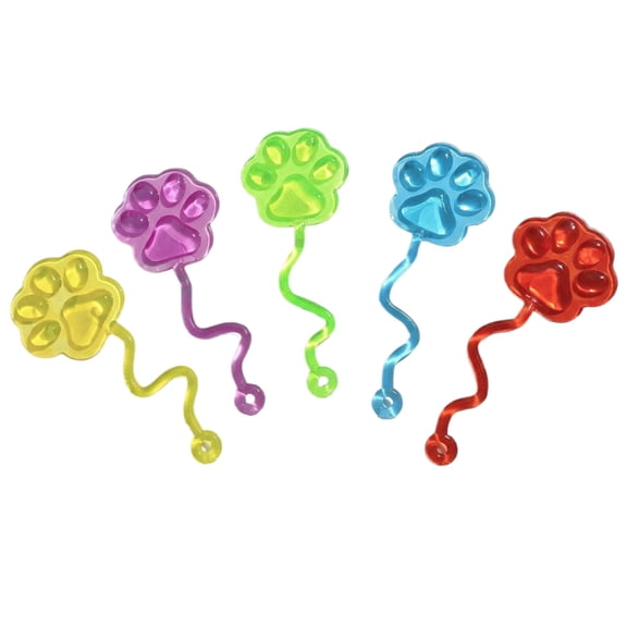 20 PCS Sticky Hands Bulk Party Favors Dog Paw Shape Stretchy Sticky Hand Feet Goodie Bags Stuffers Treasure Box Toys for Classroom Small Mini Prizes Trinkets
