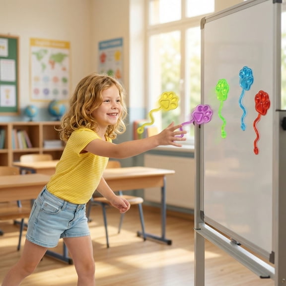 20 PCS Sticky Hands Bulk Party Favors Dog Paw Shape Stretchy Sticky Hand Feet Goodie Bags Stuffers Treasure Box Toys for Classroom Small Mini Prizes Trinkets